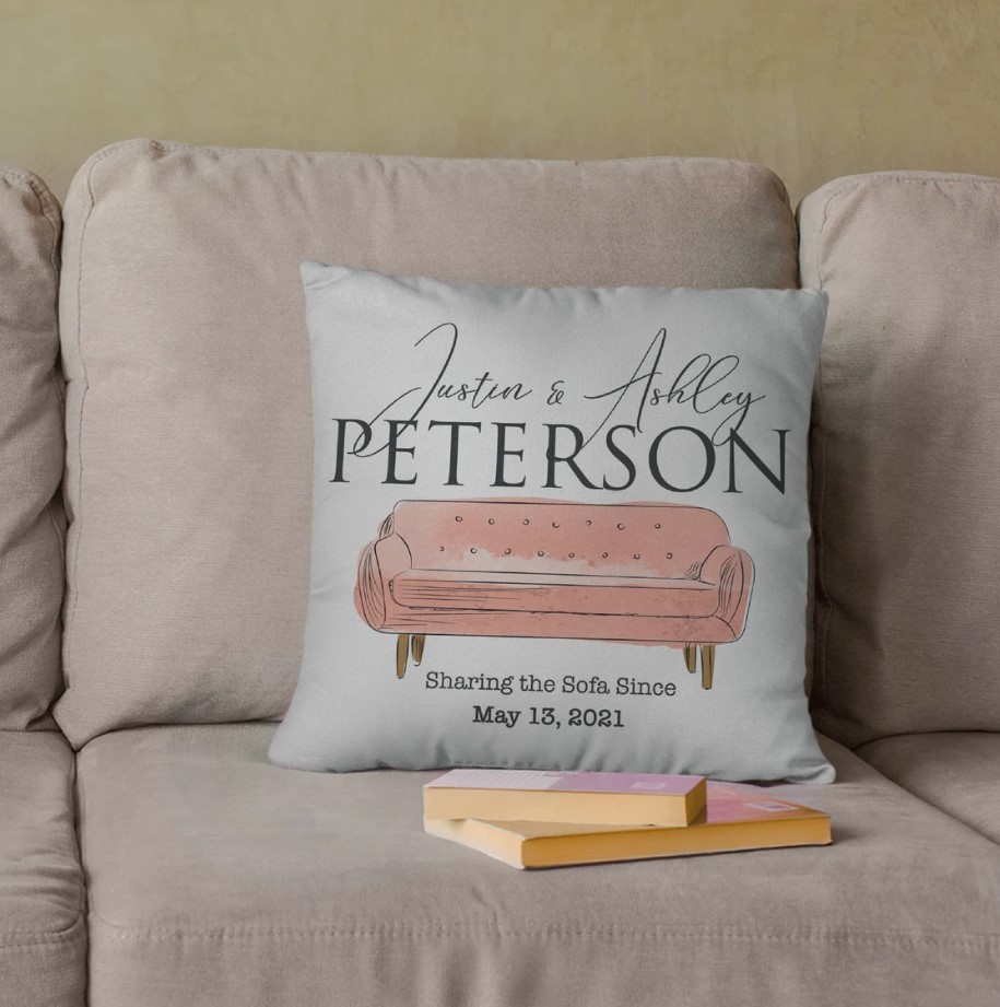Personalized Anniversary With Custom Name And Date Pillowcase Custom Anniversary Pillowcase Gifts For Mom Fathers Day Gift Couple Gift